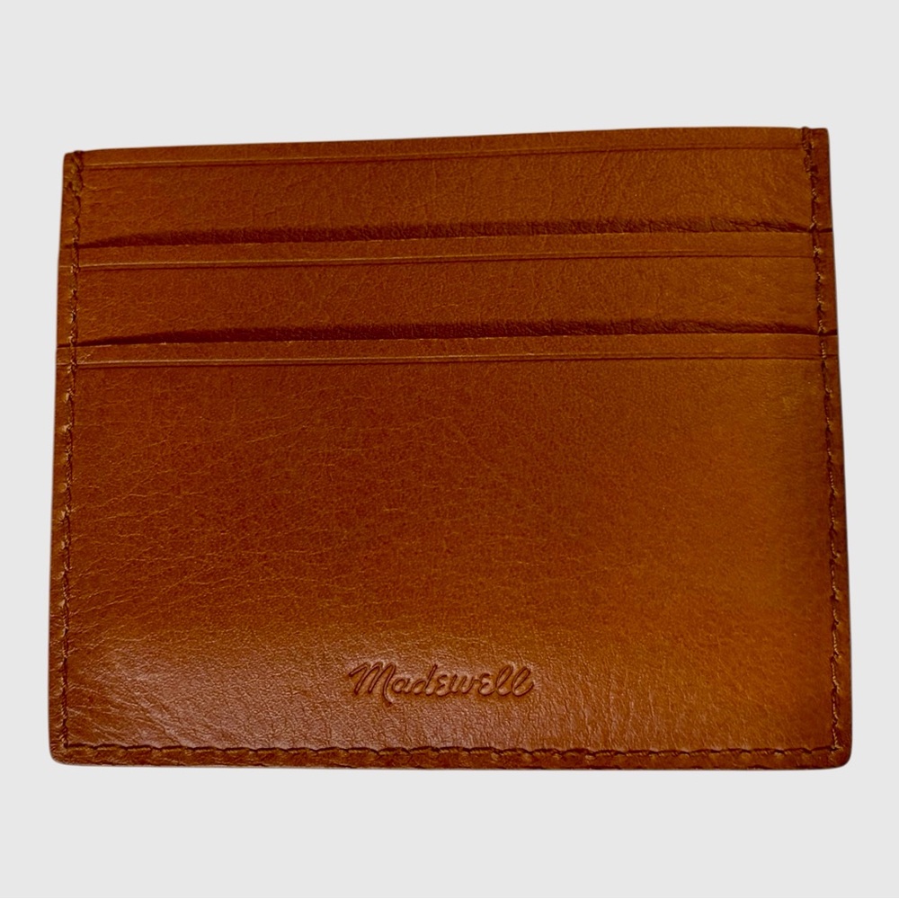 Madewell Brown Leather Card Case‎ Holder NWT